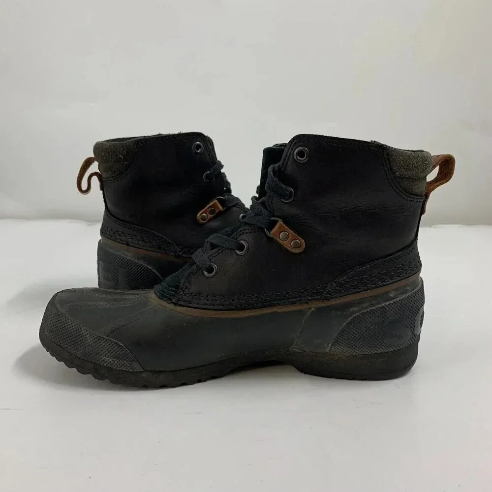 Sorel Men's Ankeny Leather Rubber Waterproof ‎ NM2101-010 Lace Up Boot Size 9